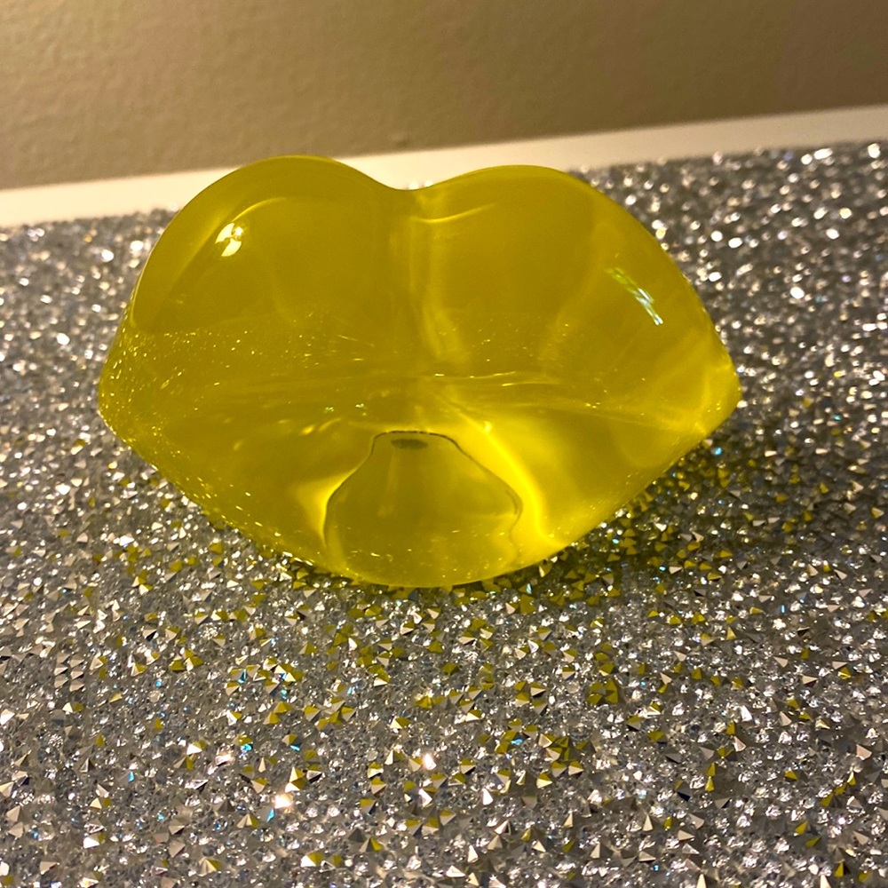 Glass sculpture.